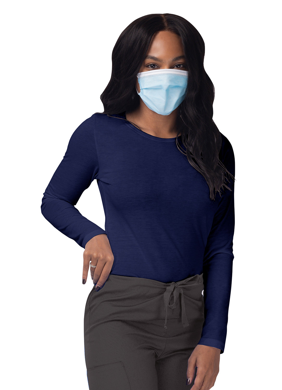 Sivvan Women's Long Sleeve Comfort Underscrub Tee (More Color)